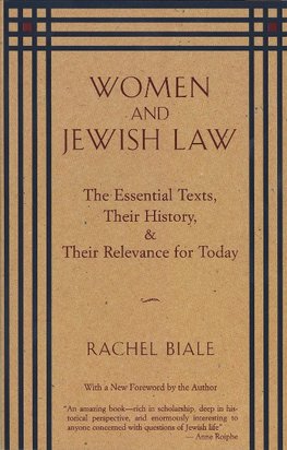 Women and Jewish Law