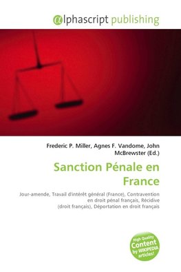 Sanction Pénale en France