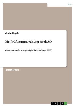 Die Prüfungsanordnung nach AO