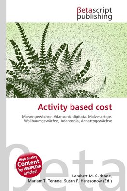 Activity based cost