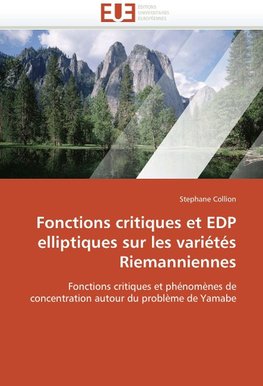 Fonctions critiques et EDP elliptiques sur les variétés Riemanniennes