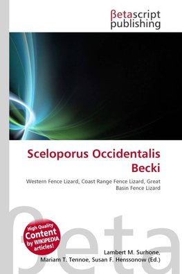 Sceloporus Occidentalis Becki