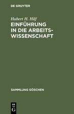 Einführung in die Arbeitswissenschaft