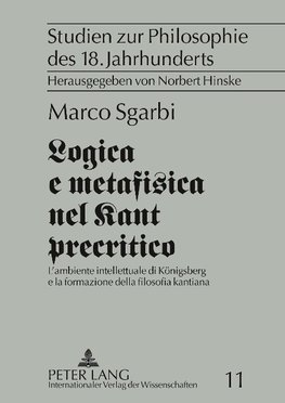 Logica e metafisica nel Kant precritico