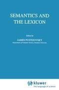 Semantics and the Lexicon