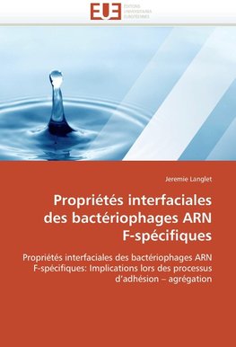 Propriétés interfaciales  des bactériophages arn  f-spécifiques