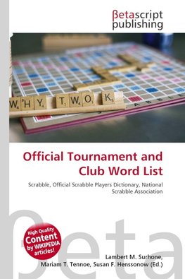 Official Tournament and Club Word List