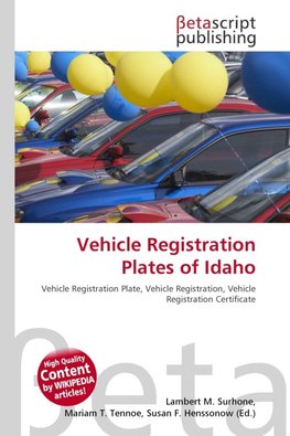 Vehicle Registration Plates of Idaho