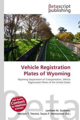 Vehicle Registration Plates of Wyoming