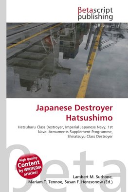Japanese Destroyer Hatsushimo