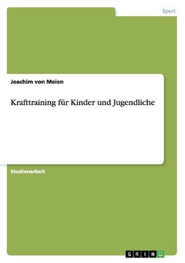 Krafttraining für Kinder und Jugendliche