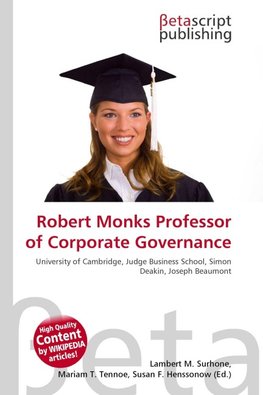 Robert Monks Professor of Corporate Governance