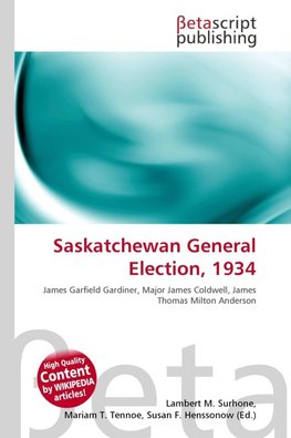 Saskatchewan General Election, 1934