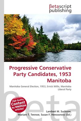 Progressive Conservative Party Candidates, 1953 Manitoba