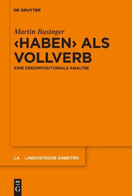 "Haben" als Vollverb