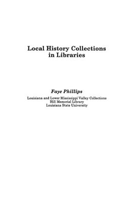 Local History Collections in Libraries