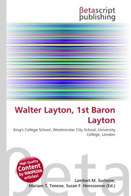 Walter Layton, 1st Baron Layton