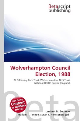 Wolverhampton Council Election, 1988