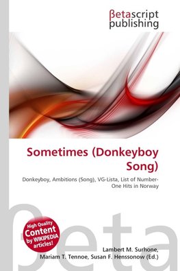 Sometimes (Donkeyboy Song)