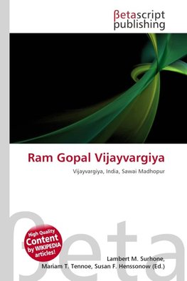 Ram Gopal Vijayvargiya