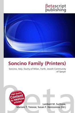 Soncino Family (Printers)