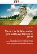 Mesure de la déformation des matériaux textiles en coton