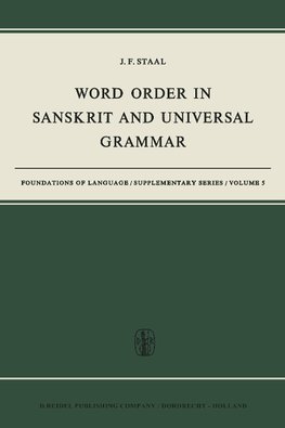 Word Order in Sanskrit and Universal Grammar