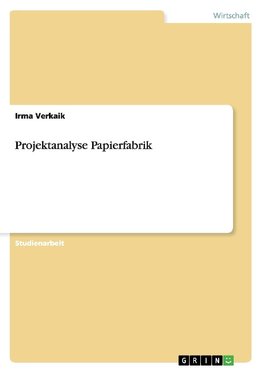 Projektanalyse Papierfabrik