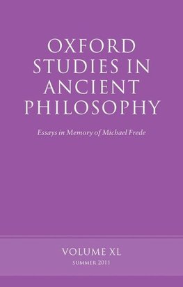 Oxford Studies in Ancient Philosophy