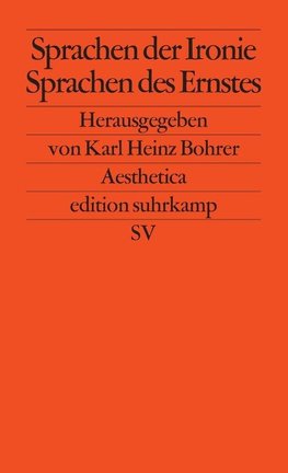 Sprachen der Ironie - Sprachen des Ernstes
