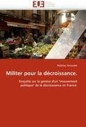 Militer pour la décroissance.