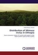 Distribution of Mimosa invisa in Ethiopia