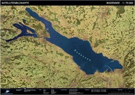 Landschaften aus dem Weltraum Bodensee Satellitenbildkarte 1: 75.000
