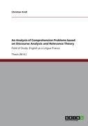 An Analysis of Comprehension Problems based on Discourse Analysis and Relevance Theory