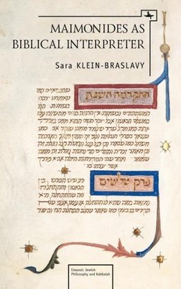 Maimonides as Biblical Interpreter