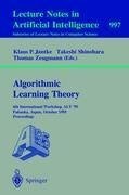 Algorithmic Learning Theory