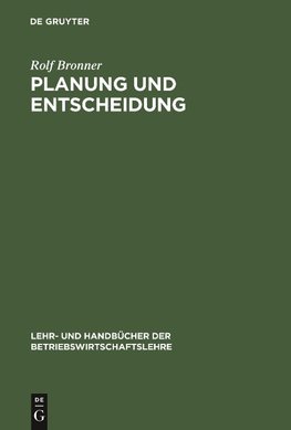 Planung und Entscheidung