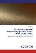 Tensile strength of functionally graded steels with tilted layers