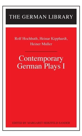 Contemporary German Plays I