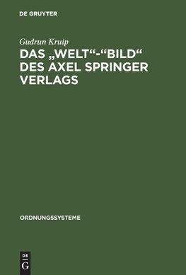 Das Welt-Bild des Axel Springer Verlags