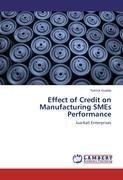 Effect of Credit on Manufacturing SMEs Performance
