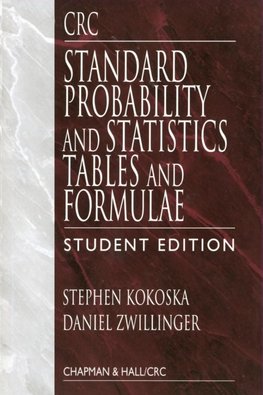 CRC Standard Probability and Statistics Tables and Formulae, Student Edition