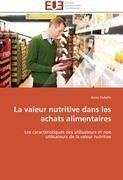 La valeur nutritive dans les achats alimentaires