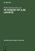 In honor of Ilse Lehiste