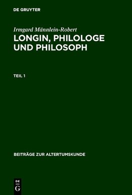 Longin, Philologe und Philosoph