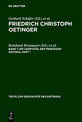 Die Lehrtafel der Prinzessin Antonia