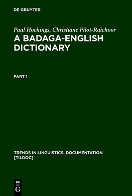 A Badaga-English Dictionary