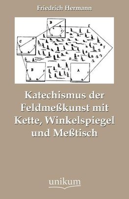 Katechismus der Feldmeßkunst mit Kette, Winkelspiegel und Meßtisch