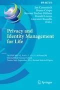Privacy and Identity Management for Life