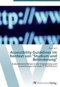 Accessibility Guidelines im Kontext von "Studium und Behinderung"